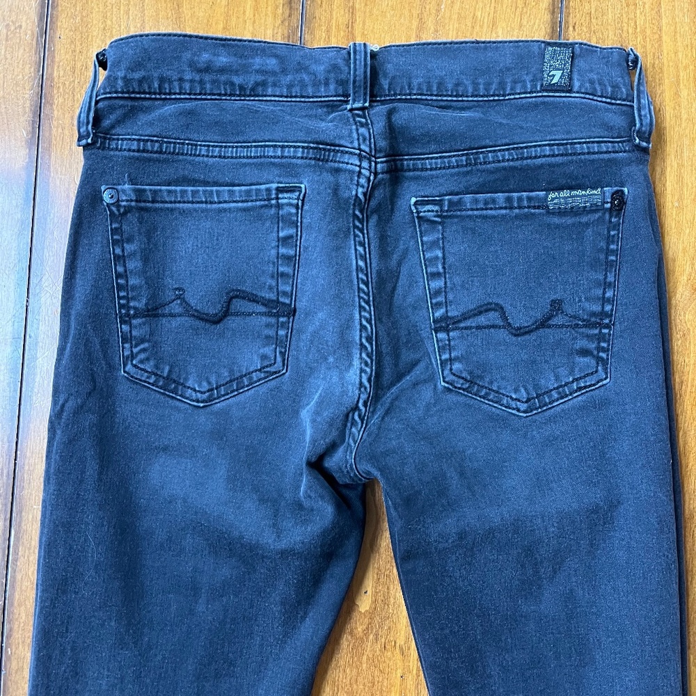 Grey Ankle 7 For All Mankind Jeans